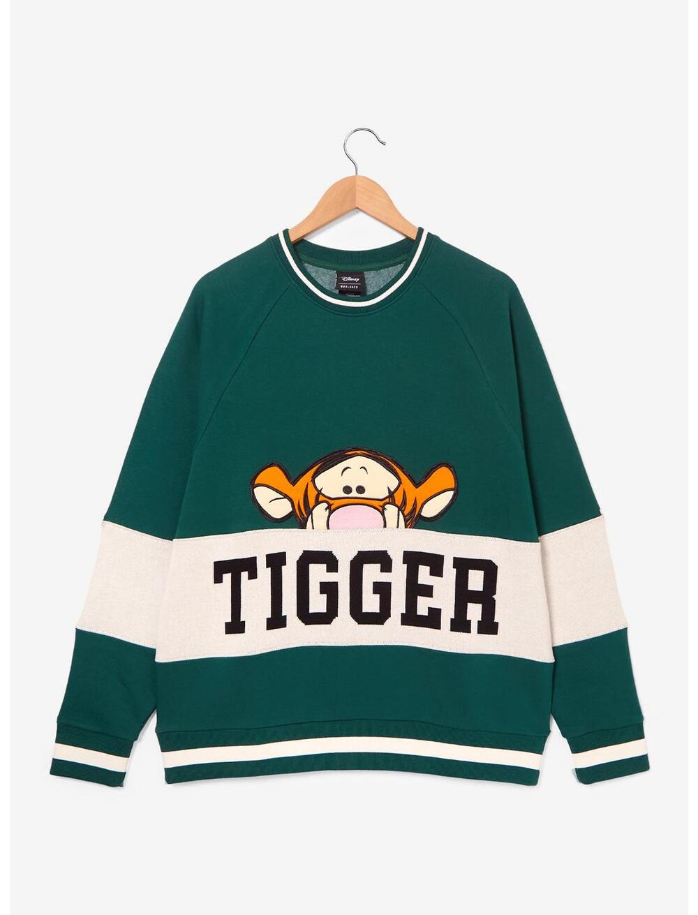 NWT BoxLunch Women's Winnie the Pooh Tigger Panel Women's Crewneck size Small